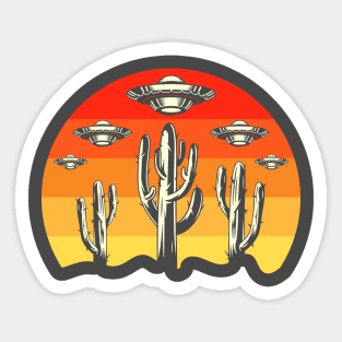 Aliens over Arizona Sticker